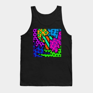 Alphabet Series - Letter T - Bright and Bold Initial Letters Tank Top